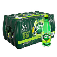 黑卡会员：perrier 巴黎水 青柠味矿泉水 500ml/*24瓶