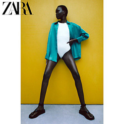 ZARA [折扣季]  女装 丝缎质感宽松衬衫 01971072402