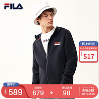 FILA 斐乐 男士运动时尚外套2021年秋季新款轻薄透气休闲潮流外套