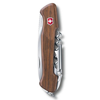 VICTORINOX 维氏 瑞士军刀 葡萄酒大师130mm(6种功能)红酒开瓶器开酒器多功能军士刀折叠刀具 0.9701.63胡桃木