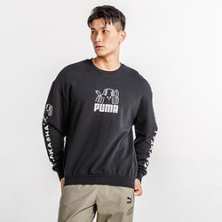 PUMA 彪马 卫衣男TYAKASHA联名款 秋冬恒温保暖男款时尚印图长袖男式卫衣