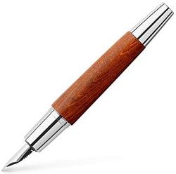 FABER-CASTELL 辉柏嘉 钢笔 F 细字 奢华 木&铬 正规进口商品 棕色