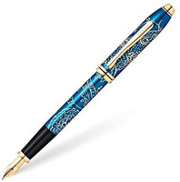 CROSS 高仕 Cross Townsend 2020年鼠年特别版钢笔，w/ 23KT 镀金，精细笔尖，半透明蓝色漆
