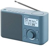 SONY 索尼 Sony 索尼 XDR-S61D 便携式数字收音机，FM/DAB/DAB+，电台存储，RDS功能，闹钟，电池和市电运行，蓝色