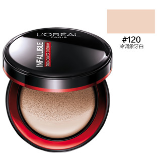 L'OREAL PARIS 巴黎欧莱雅 黑胖子恒放溢彩持色哑光遮瑕轻垫霜 #200中性调陶瓷白 14g