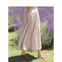 189_TM2110164a 女士复古纯色半身裙