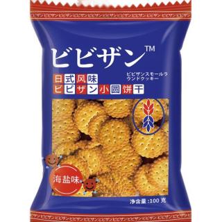 bibizan比比赞日式小圆饼海盐味100g