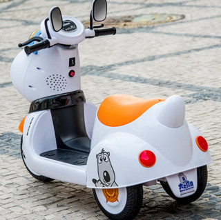 爵士贝贝 YSA-022 双驱儿童电动车 橙色