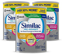 Abbott 雅培 Similac 铂优恩美力 Pro-Advance Non-GMO 婴儿奶粉，不含铁，带有2’-FL HMO