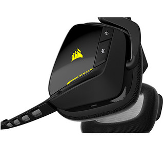 USCORSAIR 美商海盗船 VOID PRO Wireless 耳罩式头戴式有线耳机 黑色 USB口