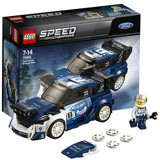 LEGO 乐高 Speed超级赛车系列 75885 福特嘉年华M-Sport车队世界拉力锦标赛赛车