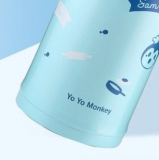 Yo Yo Monkey 优优马骝 OG1009 儿童保温杯 500ml 山姆/天空蓝