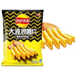 乐事 大波浪 马铃薯片 香脆烤鸡翅味 135g