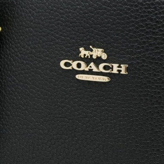 COACH 蔻驰 Charlie系列 女士牛皮手提包 13018358 黑色 小号