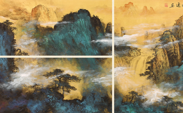 【省30元】尚得堂 罗科通山水国画《乾坤聚玉》装裱