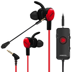 XIBERIA 西伯利亚 MG-1PRO 耳机入耳式有线 电脑手机游戏耳机带麦 3D影院立体声 红色 7.1声道