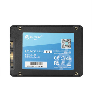 PHIXERO 斐数 C2 SATA 固态硬盘 1TB（SATA3.0）