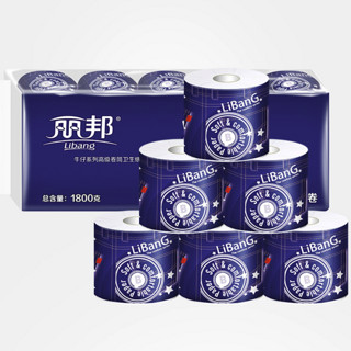 Libang 丽邦 牛仔系列 有芯卷纸 4层*180g*10卷