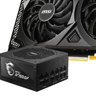 MSI 微星 万图师 RTX 3060 VENTUS 2X 12G 含电源 金牌 750W