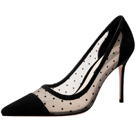 Girls·Excuse 女士猪皮高跟鞋 S786 黑色 34