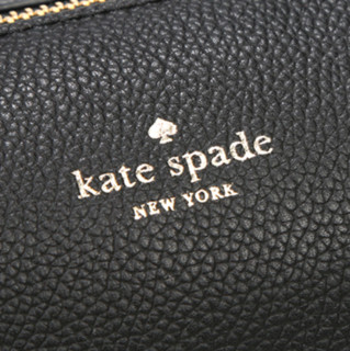 Kate Spade 凯特丝蓓 女士皮质手提包 WKRU5782 001 黑色