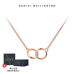 Daniel Wellington 丹尼尔惠灵顿 Danielwellington 丹尼尔惠灵顿小双环项链套链女时尚百搭锁骨链女气质