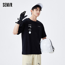 Semir 森马 10-9421100757 创意图案欧美短T恤潮流