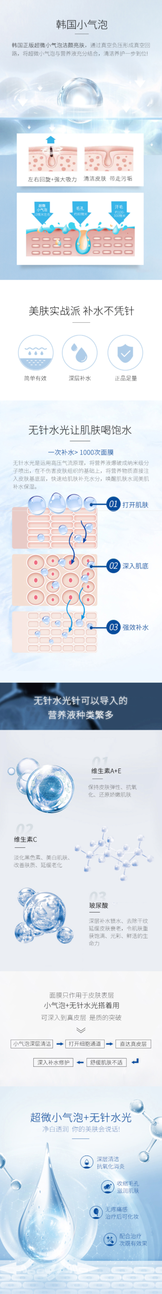 奢己 清洁补水套餐  无针水光 限首单