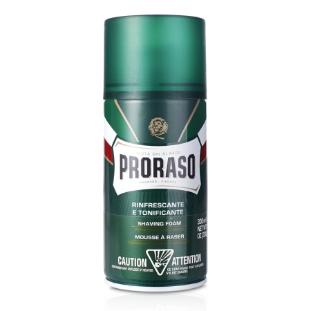 PRORASO 博拉索 凉感薄荷系列男士桉树薄荷剃须泡沫