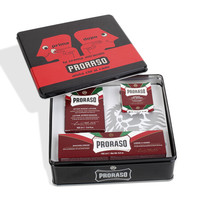 PRORASO 博拉索 滋润檀香系列男士护肤礼盒装 (按摩霜100ml+剃须膏150ml+须后水100ml)