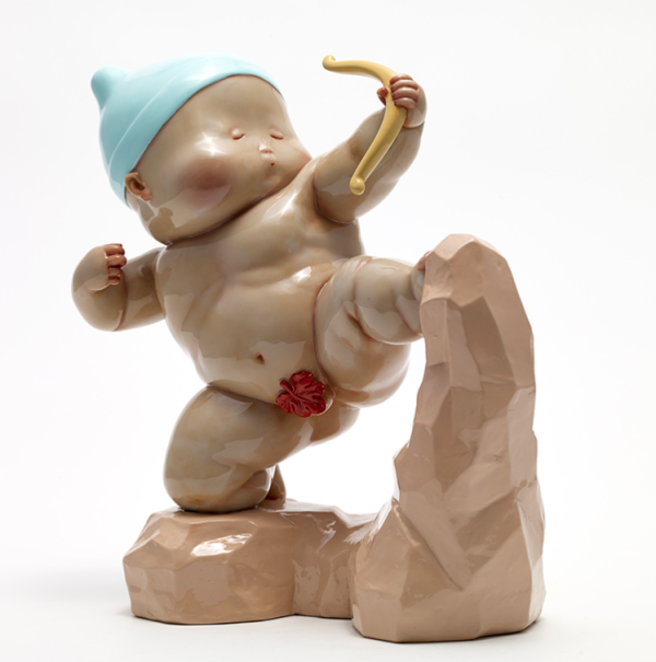 xq 稀奇 瞿广慈《真爱英雄》室内桌面 雕塑 28.5x25×13cm多少钱-什么