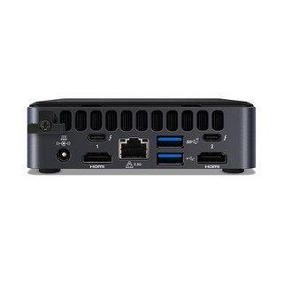 intel 英特尔 猛虎峡谷 NUC11TNKi5 十一代酷睿版 家用台式机 黑色 (酷睿i5-1135G7、核芯显卡、风冷)