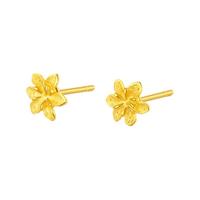 LUKFOOK JEWELLERY 六福珠宝 GMGTBE0007 栀子花开足金耳钉 1.76g