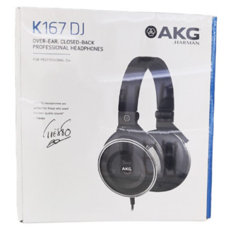 AKG 爱科技 K167DJ 耳罩式头戴式动圈有线耳机 黑色 3.5mm