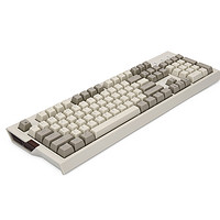 AJAZZ 黑爵 AK510 104键 有线机械键盘 灰白色 Cherry红轴 无光