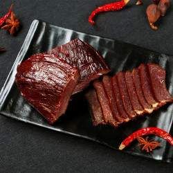 庆仔 正宗湖南柴火烟熏腊味 腊牛肉 250g*2袋