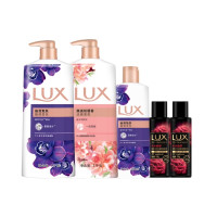 88VIP、美护大赏：LUX 力士 香氛沐浴乳套装（幽莲魅肤1000g+桃花浅香1000g+幽莲魅肤350g+桃花浅香100g*2）