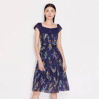 ochirly 欧时力 1NW1084650650 女士碎花连衣裙