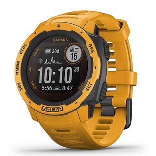 GARMIN 佳明 Instinct本能系列 智能运动手表 旭日黄 45mm 太阳能运动版