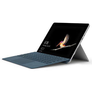 Microsoft 微软 Surface Go 10英寸 Windows 二合一平板电脑+灰钴蓝键盘(1800*1200dpi、奔腾4415Y、4GB、64GB、WiFi版、银色）
