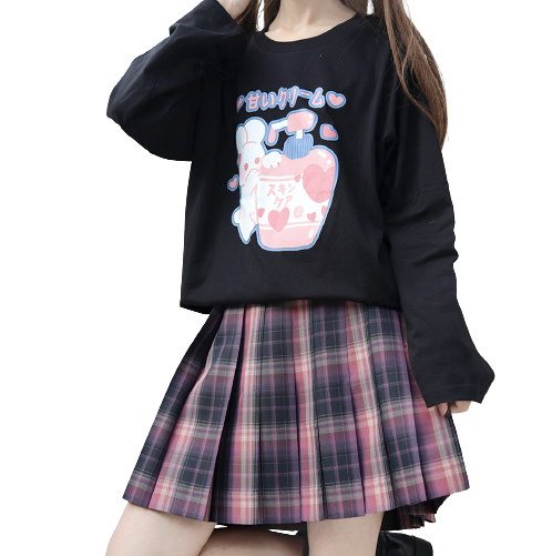 猫萌哒 夜生花 JK制服 女士格裙 42cm S