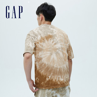 Gap男女装扎染纯棉短袖T恤683859 2021夏季新款上衣