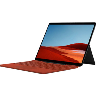 Microsoft 微软 Surface Pro X 13英寸 Windows 10 平板电脑+波比红键盘+超薄触控笔 (2880x1920dpi、SQ1、8GB、128GB、LTE版、典雅黑、MJX-00007)