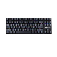 Hyeku 黑峡谷 巨人键盘87键 有线机械键盘 黑色 四倍键 RGB