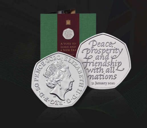 YONGYIN 永银钱币博物馆 2020年英国脱欧纪念币 27.3mm 8g 铜镍合金