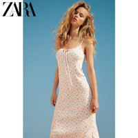 ZARA  04331040050 女装花朵印花针织吊带连衣裙