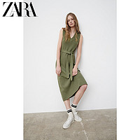 ZARA 09667012500 女装配腰带针织连衣裙