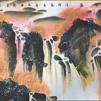 戴吾馨《层林尽染》138×68cm 收藏国家一级美术师 大师手绘真迹收藏款