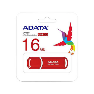 ADATA 威刚 UV150 USB 3.2 Gen1 U盘 红色 16GB USB-A