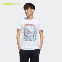 adidas 阿迪达斯 neo M FAVES TEE FP7295 男运动短袖T恤